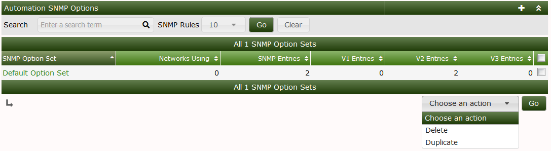 SNMP Options