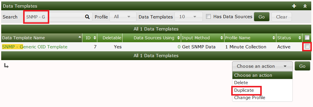 Data Templates