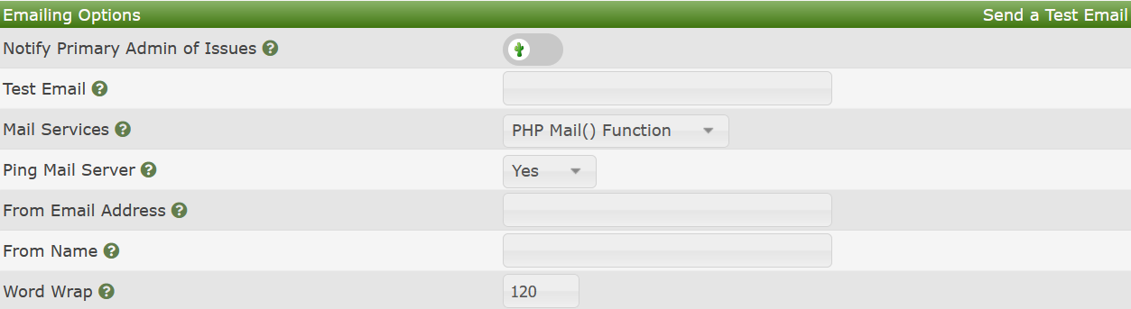 PHP Mail Function