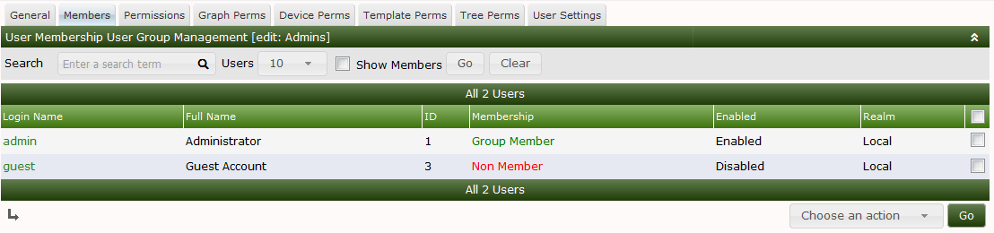 User Groups Members